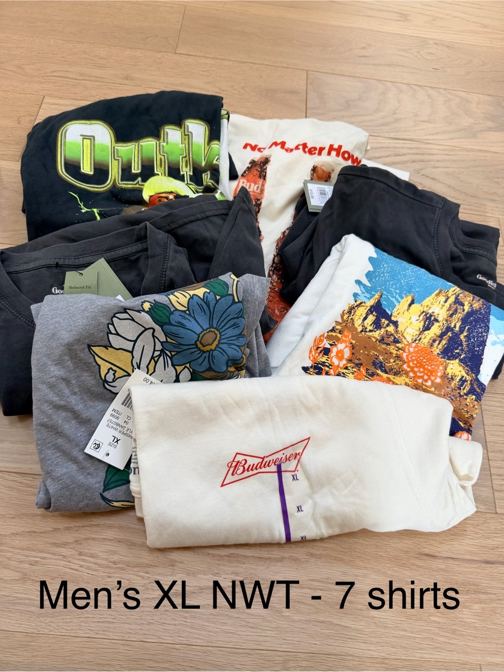 NWT Men’s XL bundle - 7 short sleeve tshirts from Target